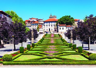 Jardín en Guimaraes, Portugal