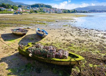 Barco de pesca en Combarro, Pontevedra, Galicia