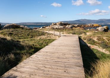 Pasarela Playa en Illa de Arousa,Pontevedra, Galicia